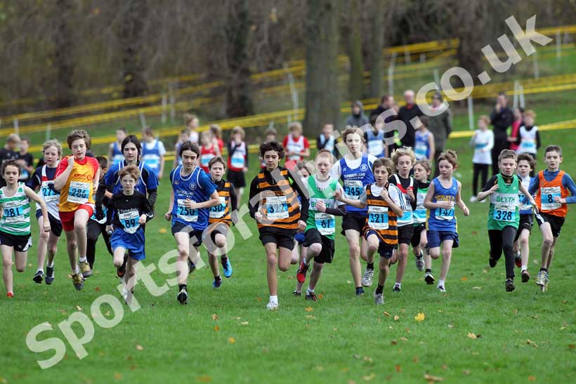 Blue start, North East Harrier League.